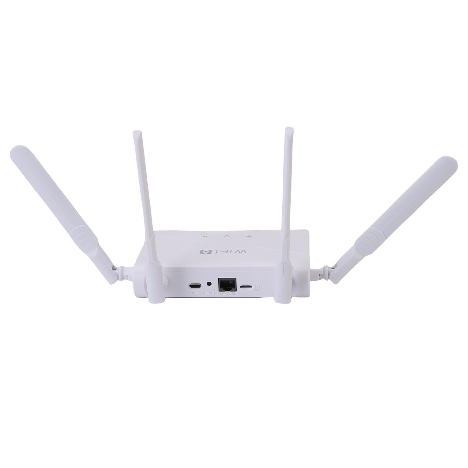 XUMIUZIY Router 4G LTE z WiFi 6, Hotspot CPE 300Mbps, do Użytku Domowego | Router bezprzewodowy z gniazdem karty SIM, 4 antenami do domu, biura i podróży