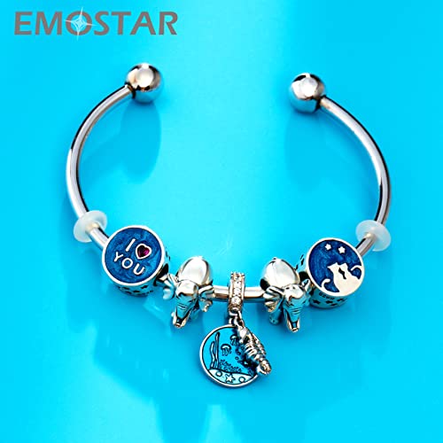 Image of Animal Theme Charms, Mom /Child of Owl Bear Dog, Rabbit Flamingo Elephant Panda Cat Parrot Crocodile Unicorn Charms in 925 Sterling Silver, Fit European Bracelet /Necklace, Gift for Mother /Friend /Lover