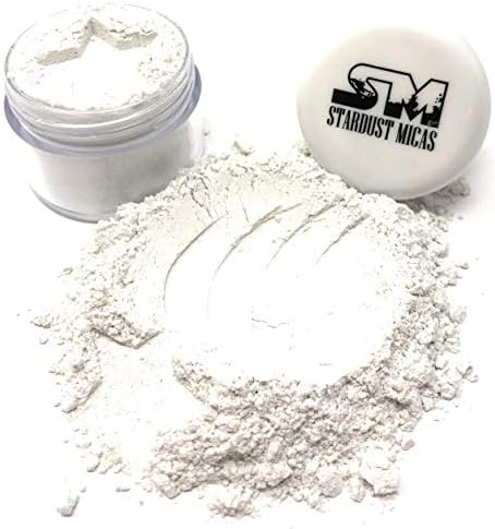 Cosmetic Grade Opaque Mica Powder, All-Natural Clear Mica Powder, Organic Pure Mica Powder for Makeup, Very Fine Powder, DIY Cosmetics Base, Stardust Micas Just Mica