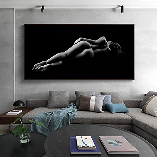 Peinture sur toile KEBIA décoration maison salon moderne modèle femme sexy 30x60 cm