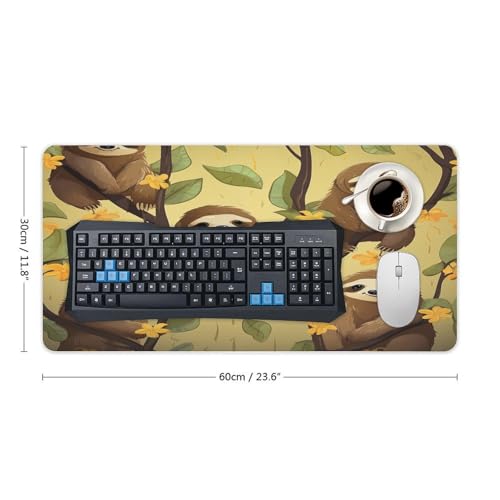 Cute Cartoon Sloths Desk Pad impermeable y antideslizante miniatura 2