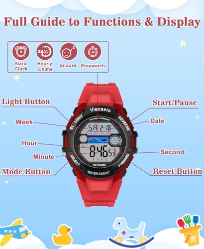 Image of Kids Digital Watch for Boys Girls, Waterproof LED Colorful Lights Sports Watch Suitable for 5-17 Years Old Teenagers (with Gift Box)