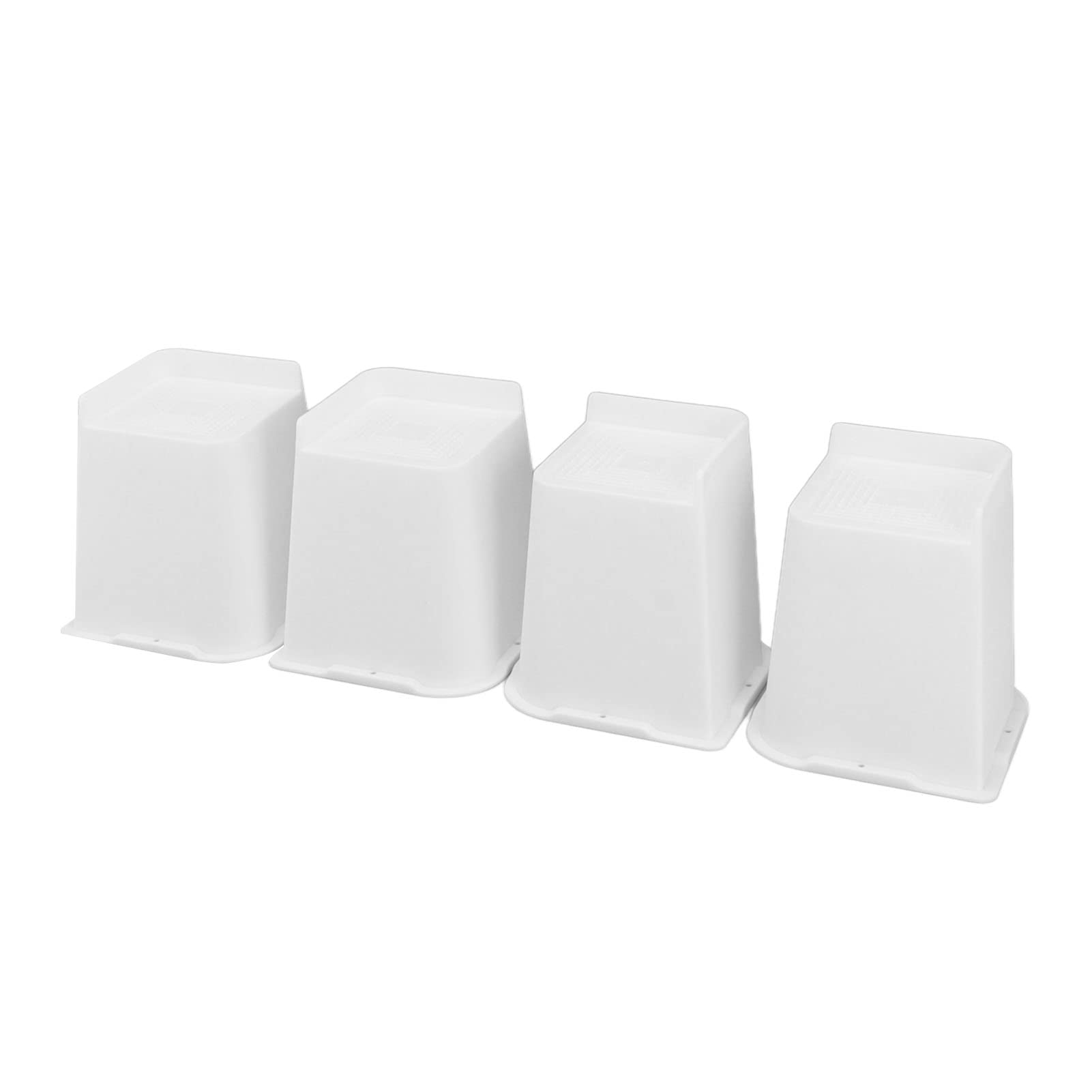 4 Uds. Elevadores para Muebles, Elevador Trapezoidal de 6 Pulgadas en Forma de L, elevadores Antideslizantes para Cama, sofá, Extensor de Patas para Muebles