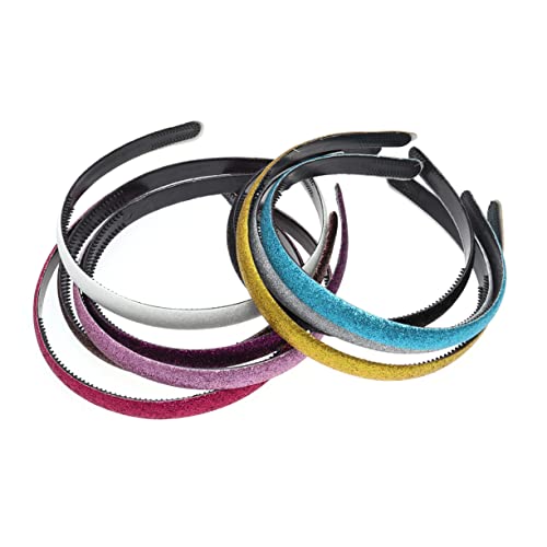 minkissy 10 Piezas aro de pelo de las mujeres promociones hair topper party diademas para mujeres rociado spa coleccionistas diadema con purpurina para mujer tocado de brillo de las mujeres