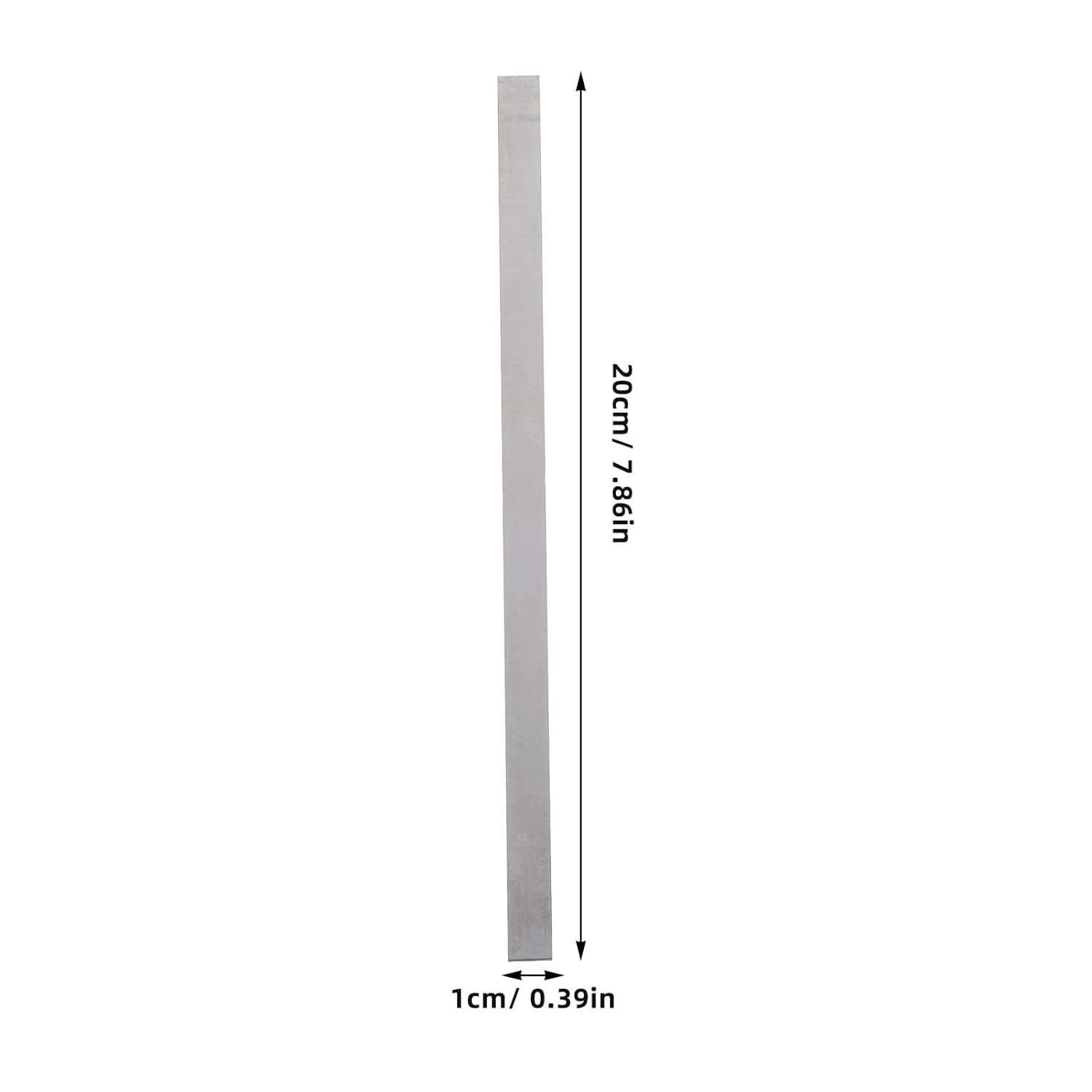 Roleader High Speed Steel Bar 200mm X 10mm X 2mm, Ultra Hard White Steel Strip for DIY Knife Making, Heavy Duty Flat Metal Stock for Industrial Cutting and Crafting
