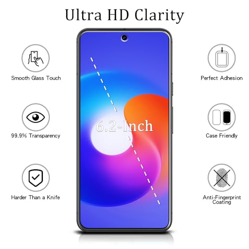 MAYtobe 2 Pack Google Pixel 8 Screen Protector 9H Tempered Glass Full Coverage Anti Scratch Easy to Install