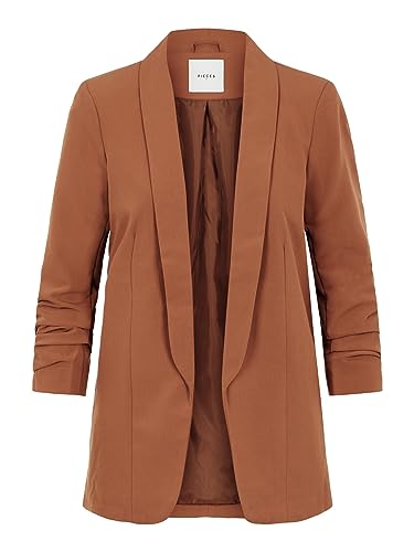 PIECES Damen Pcboss Noos 3/4 Blazer, Mocha Bisque,XL