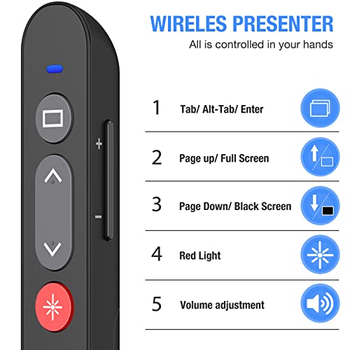 image for NinjajoyOX Laser Pointer for Presentations, Wireless Presenter for Pow