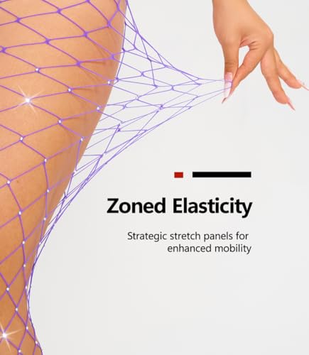 Image of Plus Size Fishnet tights Glitter stockings Sparkly Pantyhose Leggings for women-Big Mesh