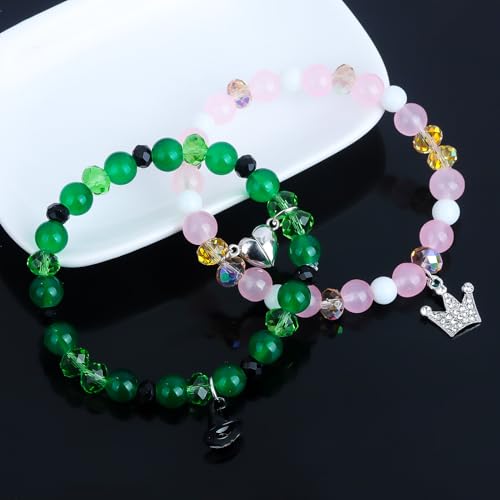 SONGCHANGJEWELRY BBF Friendship Matching Bracelets - Magic Stage Theatre Movie Merchandise Rhinestone Crown Witch Hat Pendant - Bracelets Jewelry Decoration Gifts for Fandom Fans3