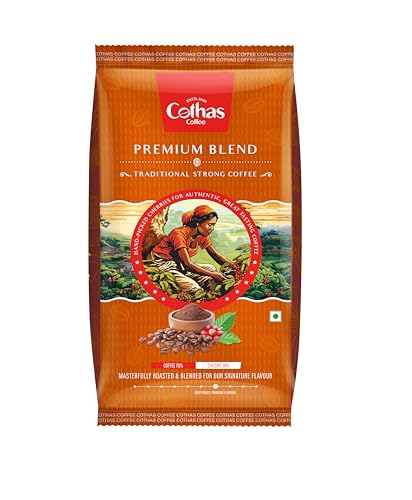 Image of Cothas Coffee - Premium Blend South Indian Filter Coffee Powder | Blend of 70% Coffee & 30% Chicory |Traditional Strong Coffee | Handpicked Cherries | Rich Aroma & Bold Taste | 100 g Pack
