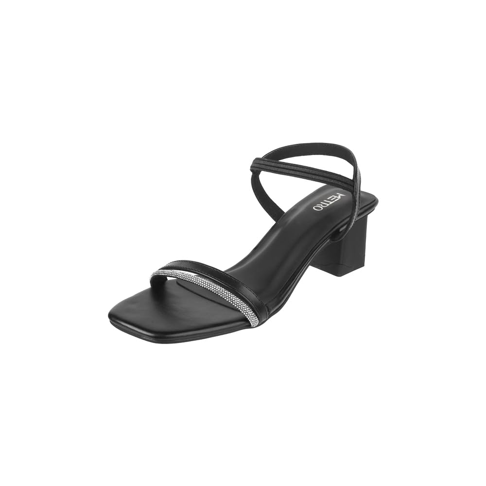 Women Block Heel Embellished Lifestyle Fashion Sandal-image-42