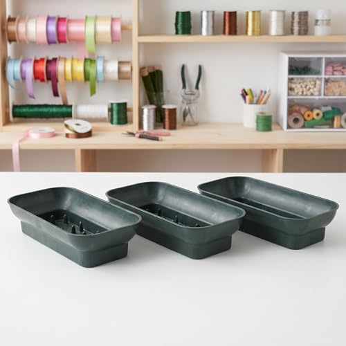 Soporte de maceta de pared rectangular verde con diseño único estable de 12 piezas para bodas 6