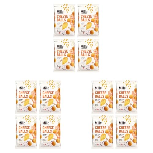 Image of Mille Cheese Balls | 37% Millets | Baked | No Palm Oil | Not Fried, 0 Preservatives | 0 Trans Fat | Healthy Snacks | Naturally Gluten Free | 35g x 4 (Pack of 3)