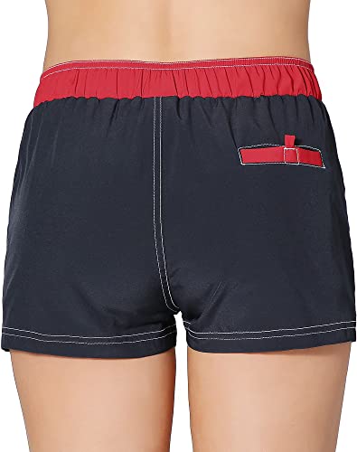 Image of Women Quick Dry Swimwear Trunks Sports Board Shorts with Soft Briefs Inner Lining