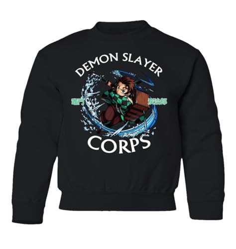 RIVEBELLA Anime Manga Tanjiro Sword Slayers Demon Youth Crewneck Sweater