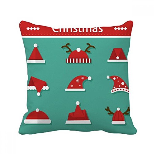 Coussin Joyeux Noël carré 40x40cm multicolore avec insert pour canapé