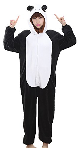 Nicetage Adult Onesies for Women Pajamas Panda Costume Men Teens Girl Animal Onsie Panda* L