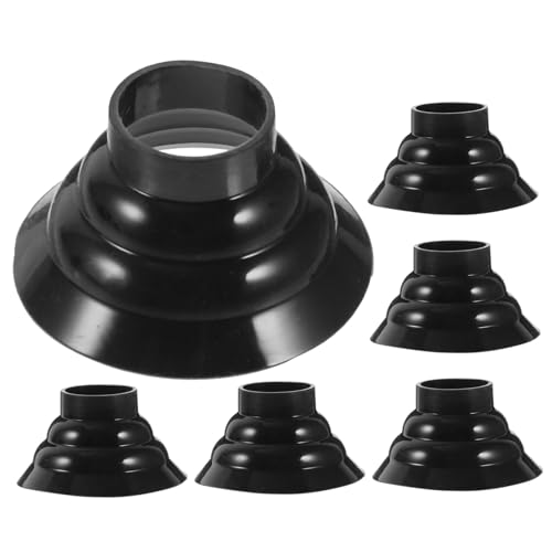 NULYLU 6pcs Cane Tips Self-Standing Bases Walker Accessories Glides Walking Sticks Bases Replacement Cane Foot Pads