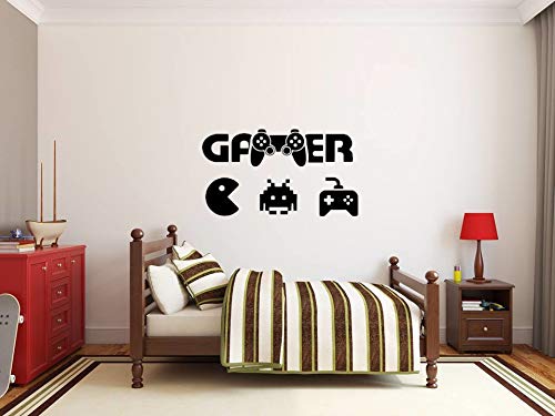 XXL joueur Jeu d'ordinateur Pac Man sticker mural Stickers muraux Home Decor élégant moderne fleurs salon chambre décoration