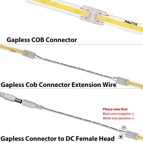 Tira LED PAUTIX 16.4ft 3000K Dimmable COB Luz Blanca Cálida miniatura 6
