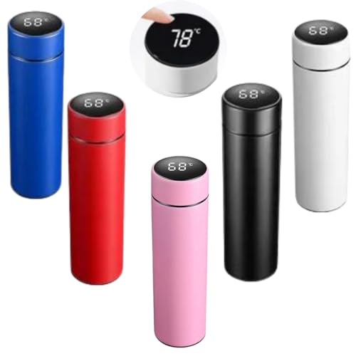 Garrafa Térmica em Aço Inox 500ml com Termômetro Digital LED Touc...