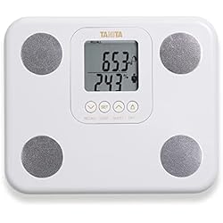 Bascula Bioimpedancia Barata TANITA BC-730 Monitor de Composición Corporal Ligero y Compacto con Escaneo Interno Pantalla Fácil de Leer 9 Medidas, Vidrio templado, Blanco