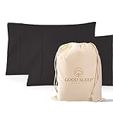 1000 TC Dark Gray Standard Pillowcases Set of 2 100% Egyptian Cotton Pillow Cases with Long Staple Cotton & Sateen Weave, Silky Soft Hotel - Like Bed Pillow Covers for Comfy Sleeping, Snug Fit