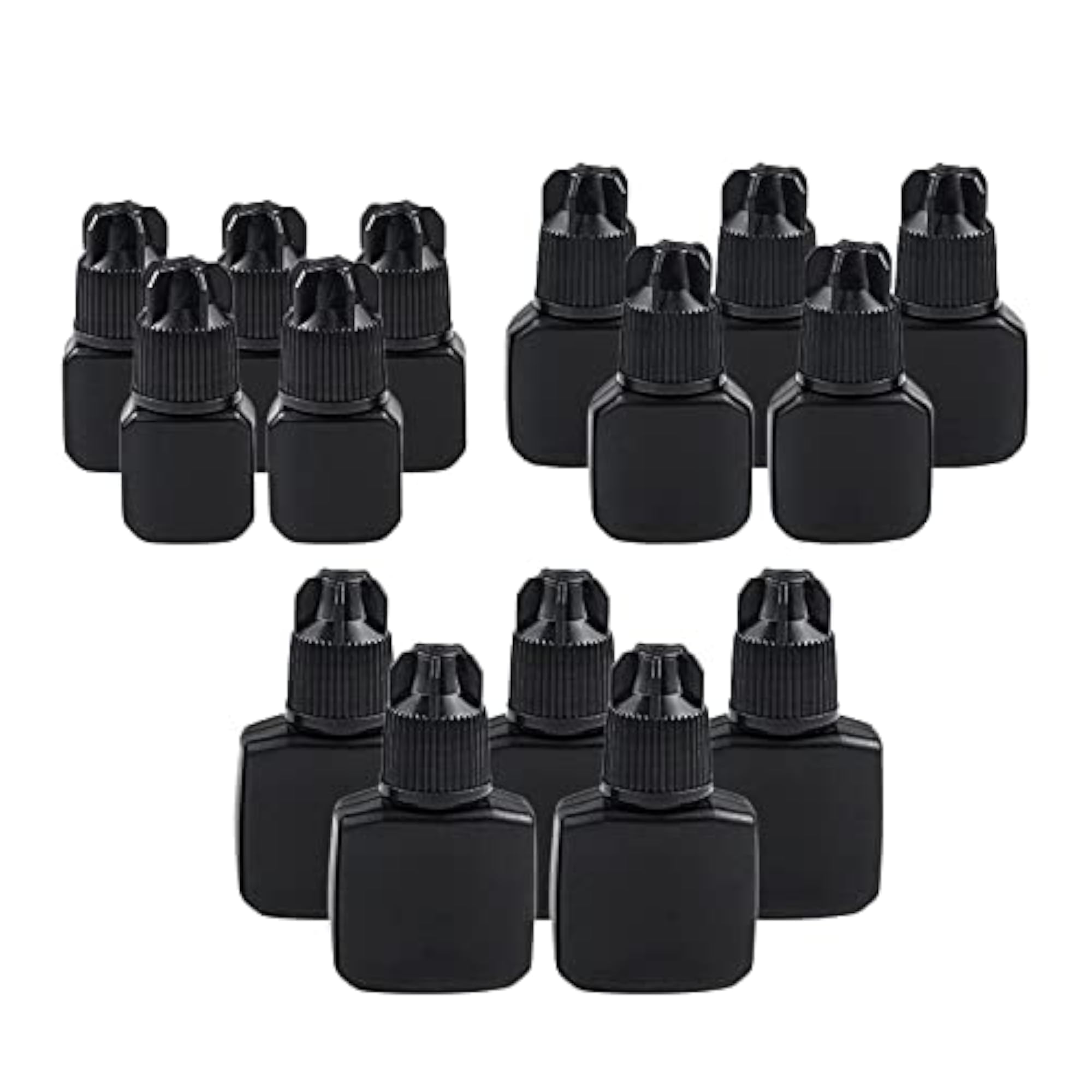 2x5 Pcs Empty Glue Bottles Eyelash Extensions Storage Container