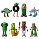 Yozexin 8 PCS Italian Brainrot Figures, Tung Tung Tung Sahur Figur, Tralalero Tralala Figur Toys,Italian Brainrot Meme Shark Figures, Brainrot Animals Figurines FüR Kinder,Erwachsene