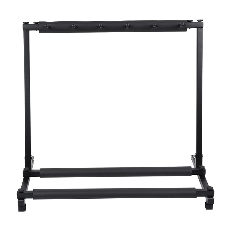 VUBLY Nouveau support de guitare pliable à 5 voies par Chord pour basse électrique acoustique (couleur : noir) - Les Beatles, Paul McCartney, John Lennon, RIngo Starr, George Harrison VUBLY Nouveau support de guitare pliable à 5 voies par Chord pour basse électrique acoustique (couleur : noir)