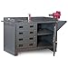 Durham Cabinet-Style Workbench - Four-Drawer Cabinet - Gray
