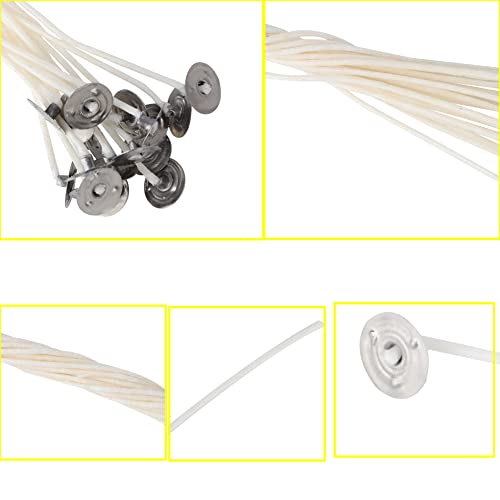 Candle Wick Kit, 100 Pcs Candle Making Wicks Natural Low Smoke Candle Wick Candle Making Wicks Ecofriendly Wick Diy Candle Making Kit For Candle Making, White(30Cm / 11.81 Inch) #TOP2