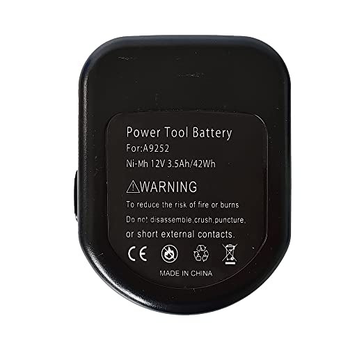 aunstarwei 12V 3.5Ah Ni-MH Battery for Black & Decker CD1200, CD12CE, CD431, GTC390, GTC410, A9252, A9275, PS13 Battery Replacement Spare Backup - Image 6