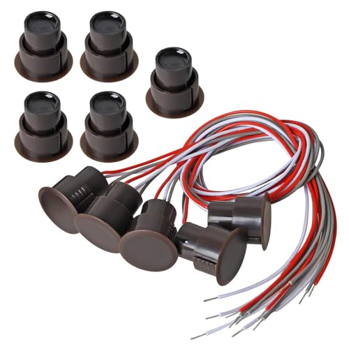 RC-36 NC+NO Recessed Security Window Door Contact Sensor Alarm Magnetic Reed Switch 5 Sets