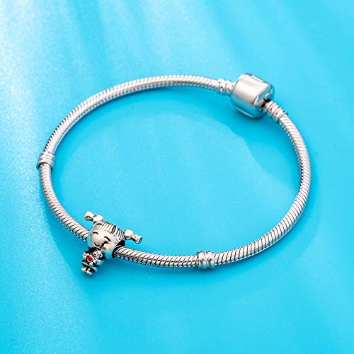 Image of Boy OR Girl Dangle 925 Sterling Silver Charm Beads for Fashion Charms Bracelet & Necklace