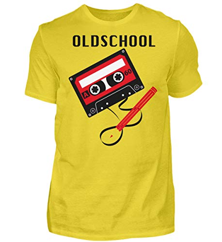 T-shirt homme Oldschool Tape couleur or coupe ajustée taille S