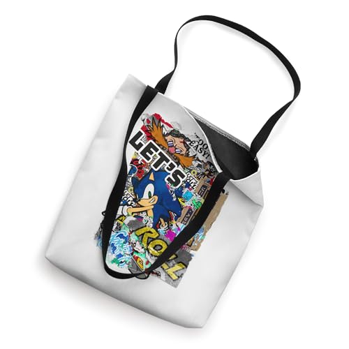 Bolso tipo tote con diseño de grafiti de Sonic the Hedgehog: ¡Vamos allá! miniatura 2