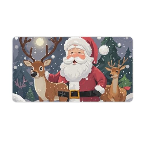 Tapis de souris de jeu Père Noël 75 x 40 cm à offrir pour Noël