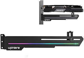 upHere GPU Brace Support Video Card ARGB LED Graphics Card Sag Holder/Holster Bracket,Single or Dual Slot Cards, GS05ARGB
