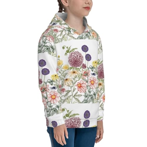 Autumn Garden Kids Pullover Hoodies Boys Sweatshirts Girls Athletic Clothes with Pocket3