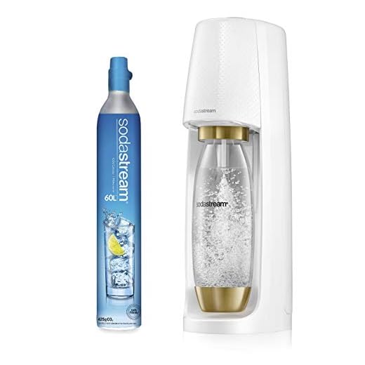 SodaStream glittrande vattenmakare, vitt guld