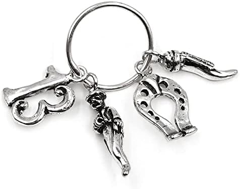 BOCCADAMO MYA Portachiavi Della Fortuna Con Corno E Quadrifoglio – Corcione Gioielli - Foto 4