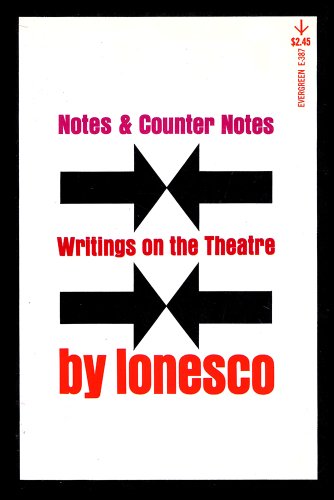 Notes and Counter Notes. Writings on Theatre B001O2650W Book Cover