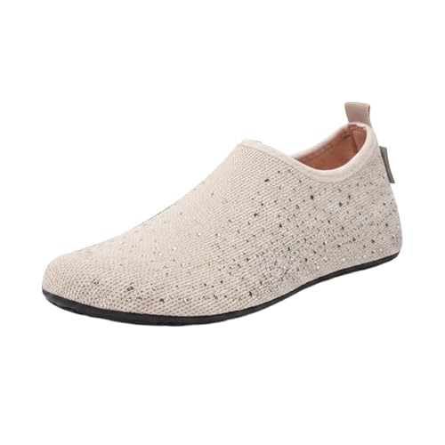 Generisch Zapatos para adultos, zapatos de playa, zapatos de baño transpirables, zapatos para actividades al aire libre, zapatos de escalada, zapatos de rappel, beige, 39 EU