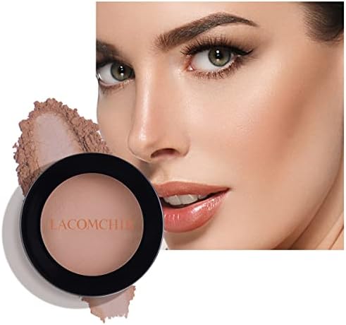 LACOMCHIR Blush Makeup Matte Powder Blush Face Makeup High Impact Buildable Lightweight Contours Cheeks Cruelty Free Vegan 0.16oz -03
