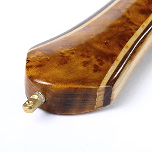 雅木鐸 木製 クランク & ストレート ハンドル フライ フィッシングネット 渓流 トラウト ランディングネット 3.5kgネオジウム磁石 (Y-A004-1-S) 6枚目