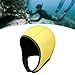 Aymzbd Scuba Diving Hood, Swimming Hat 3mm Neoprene Wetsuit Hood, Men Women Head Cover, Thermal Hood for Winter Underwater Kayaking, Yellow