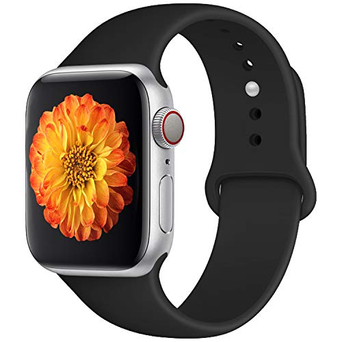 Misker Sport Band Compatible with Watch 42mm 38mm 40mm 44mm,Soft Silicone Strap Replacement Wristbands Compatible with Watch Sport Series 4/3/2/1
