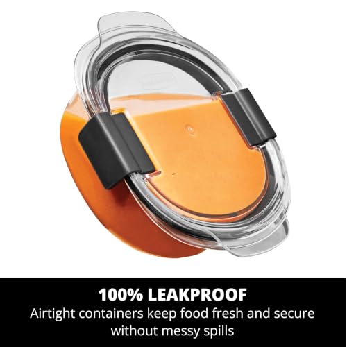 Rubbermaid Brilliance® Glass Round Leak-Proof 6-Piece Set Food Storage Containers, Food Containers with Lids, Meal Prep Containers - Image 3